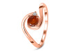 Kyanite (Orange) & White Topaz Ring KYN-RDR-2622-O.