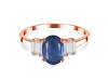 Kyanite & White Topaz Ring KYN-RDR-2861.