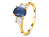 Kyanite & White Topaz Ring KYN-RDR-2861.