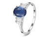 Kyanite & White Topaz Ring KYN-RDR-2861.