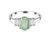 Kyanite (Green) & White Topaz Ring KYN-RDR-2861-G.