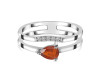 Kyanite (Orange) & White Topaz Ring KYN-RDR-2862-O.