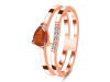 Kyanite (Orange) & White Topaz Ring KYN-RDR-2862-O.