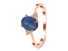 Kyanite & White Topaz Ring KYN-RDR-351.