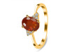 Kyanite (Orange) & White Topaz Ring KYN-RDR-351-O.