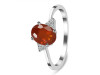 Kyanite (Orange) & White Topaz Ring KYN-RDR-351-O.