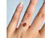 Kyanite (Orange) & White Topaz Ring KYN-RDR-351-O.
