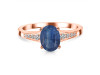 Kyanite & White Topaz Ring KYN-RDR-362.