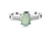 Kyanite (Green) & White Topaz Ring KYN-RDR-362-G.