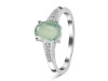 Kyanite (Green) & White Topaz Ring KYN-RDR-362-G.