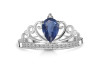 Kyanite & White Topaz Ring KYN-RDR-365.