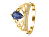 Kyanite & White Topaz Ring KYN-RDR-365.