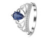Kyanite & White Topaz Ring KYN-RDR-365.