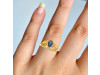 Kyanite & White Topaz Ring KYN-RDR-365.