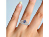 Kyanite & White Topaz Ring KYN-RDR-365.