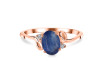 Kyanite & White Topaz Ring KYN-RDR-383.