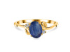 Kyanite & White Topaz Ring KYN-RDR-383.