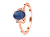 Kyanite & White Topaz Ring KYN-RDR-383.