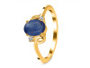 Kyanite & White Topaz Ring KYN-RDR-383.