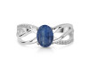 Kyanite & White Topaz Ring KYN-RDR-395.