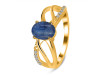 Kyanite & White Topaz Ring KYN-RDR-395.