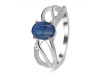 Kyanite & White Topaz Ring KYN-RDR-395.