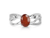 Kyanite (Orange) & White Topaz Ring KYN-RDR-395-O.