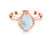 Close Out Larimar & White Topaz Ring LAR-CO-RDR-3236.