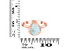 Close Out Larimar & White Topaz Ring LAR-CO-RDR-3236.