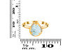 Close Out Larimar & White Topaz Ring LAR-CO-RDR-3236.