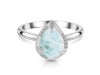 Close Out Larimar & White Topaz Ring LAR-CO-RDR-3236.