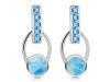 Larimar & Blue Topaz Earring LAR-RDE-104.