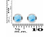 Larimar Stud Earring LAR-RDE-1072.