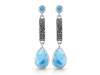 Larimar & Blue Topaz Earring LAR-RDE-112.