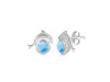 Larimar Stud Earring LAR-RDE-317.