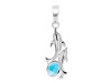 Larimar Dolphin Pendant LAR-RDP-147.