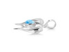Larimar Dolphin Pendant LAR-RDP-149.