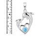 Larimar Dolphin Pendant LAR-RDP-151.