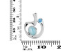 Larimar & Blue Topaz Pendant LAR-RDP-255.