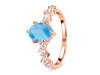 Larimar & White Topaz Ring LAR-RDR-2241.
