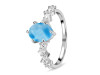 Larimar & White Topaz Ring LAR-RDR-2241.