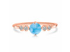 Larimar & White Topaz Ring LAR-RDR-3167.