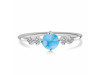 Larimar & White Topaz Ring LAR-RDR-3167.