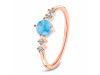 Larimar & White Topaz Ring LAR-RDR-3167.