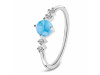 Larimar & White Topaz Ring LAR-RDR-3167.