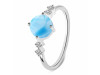 Larimar & White Topaz Ring LAR-RDR-3191.