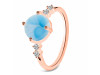 Larimar & White Topaz Ring LAR-RDR-3192.