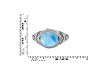 Larimar & White Topaz Ring LAR-RDR-339.
