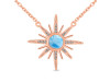 Larimar & White Topaz Necklace LAR-RN-18.