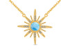 Larimar & White Topaz Necklace LAR-RN-18.